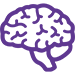 Purple Brain Icon