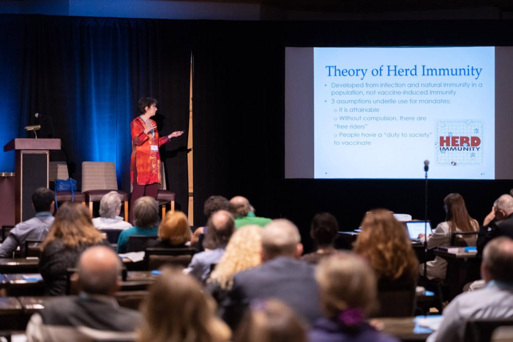 In the presentation “Herd Immunity and Compulsory Childhood Vaccination: Does the Theory Justify the Law?” attorney Mary Holland explains the scientific assumptions underlying the theory of herd immunity and how the theory applies in law.