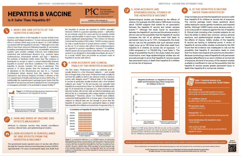 Education: Hepatitis B - Physicians for Informed Consent